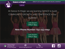 Tablet Screenshot of dance-n-magic.com